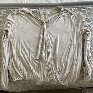 Dress top with front tie